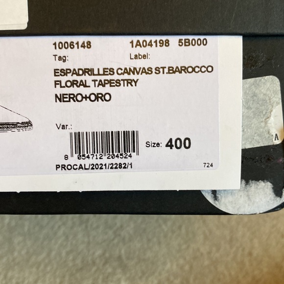 Versace floral canvas espadrilles - Picture 6 of 7